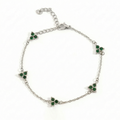 Mint Clover Bracelet | Silver