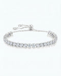 Iced White Tennis Bracelet | April