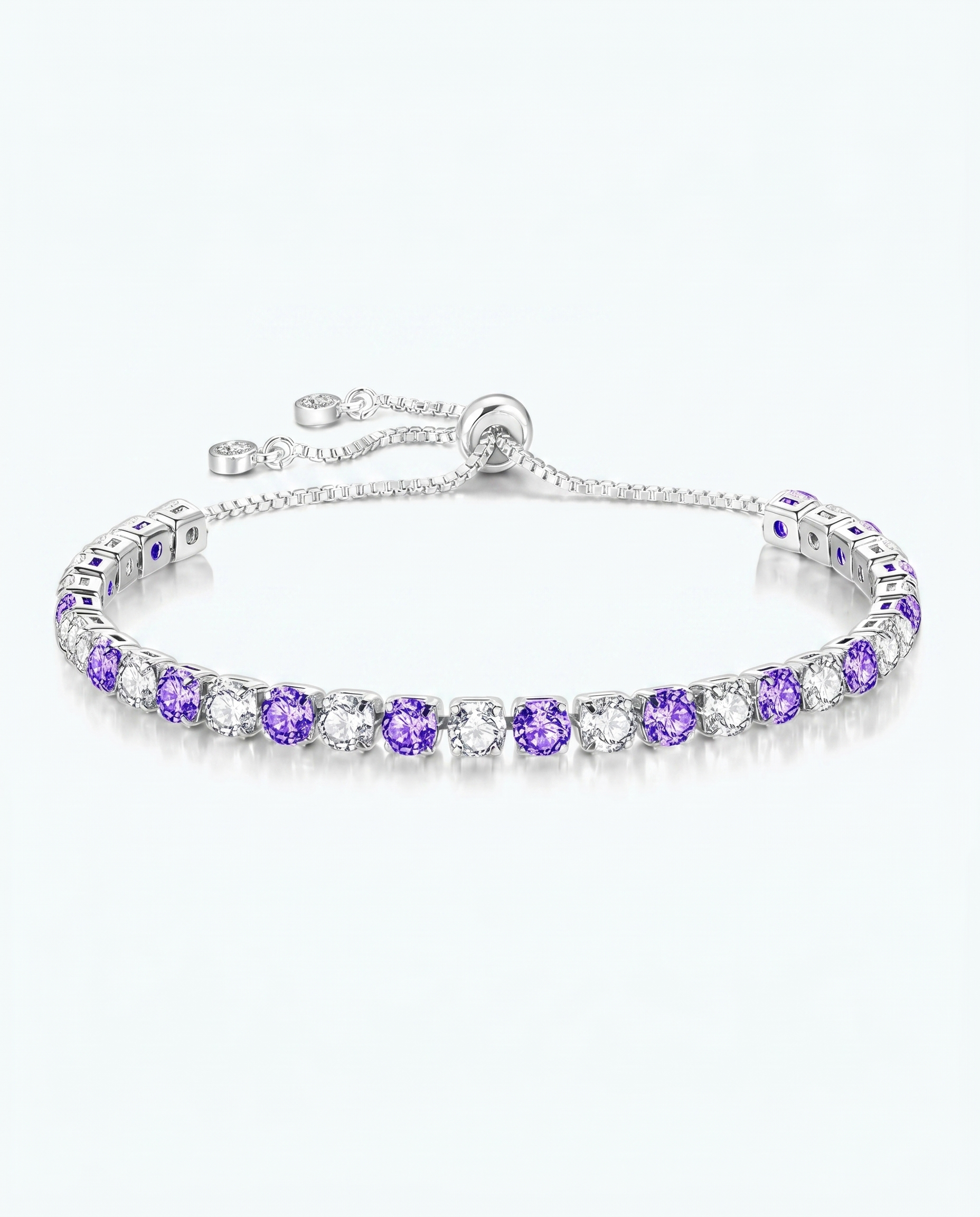 Violet Ice Tennis Bracelet | February