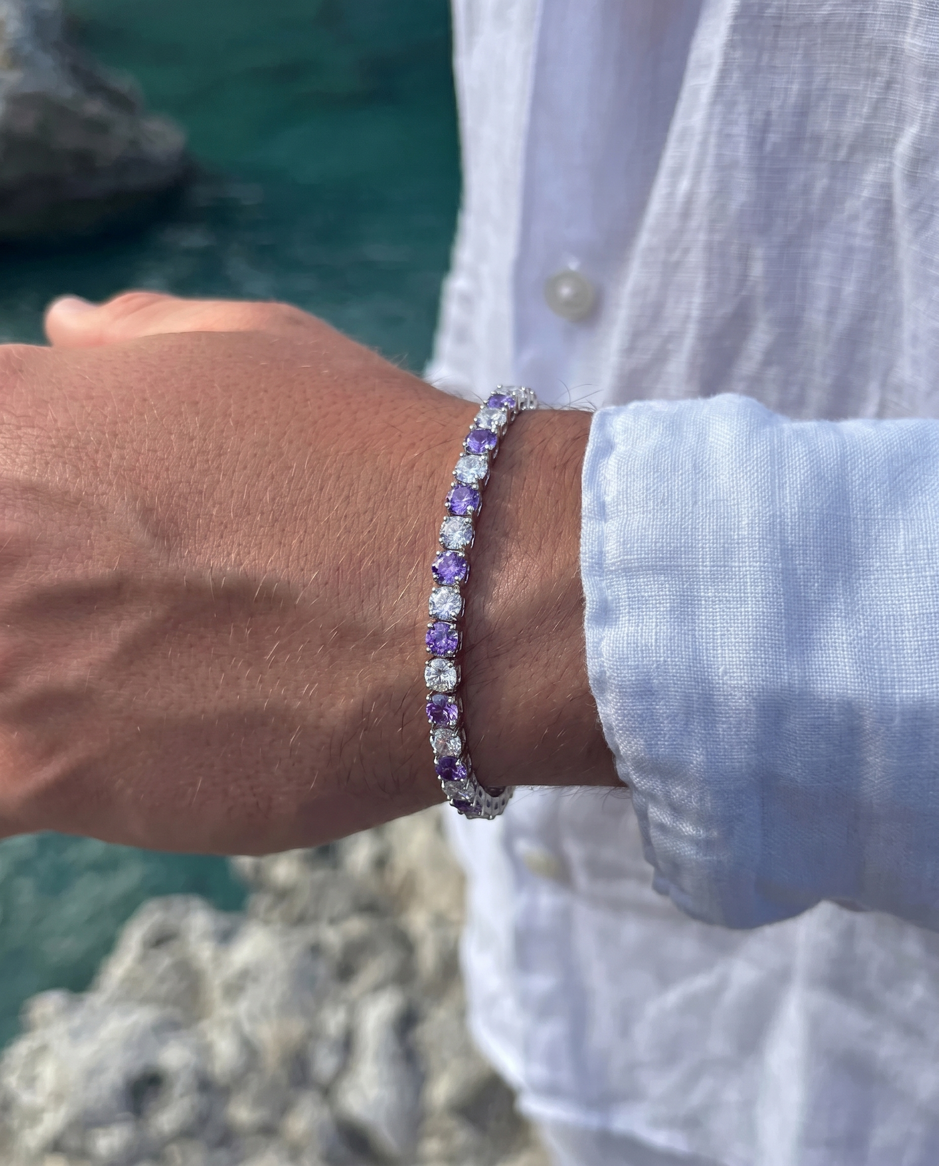 Violet Ice Tennis Bracelet | February