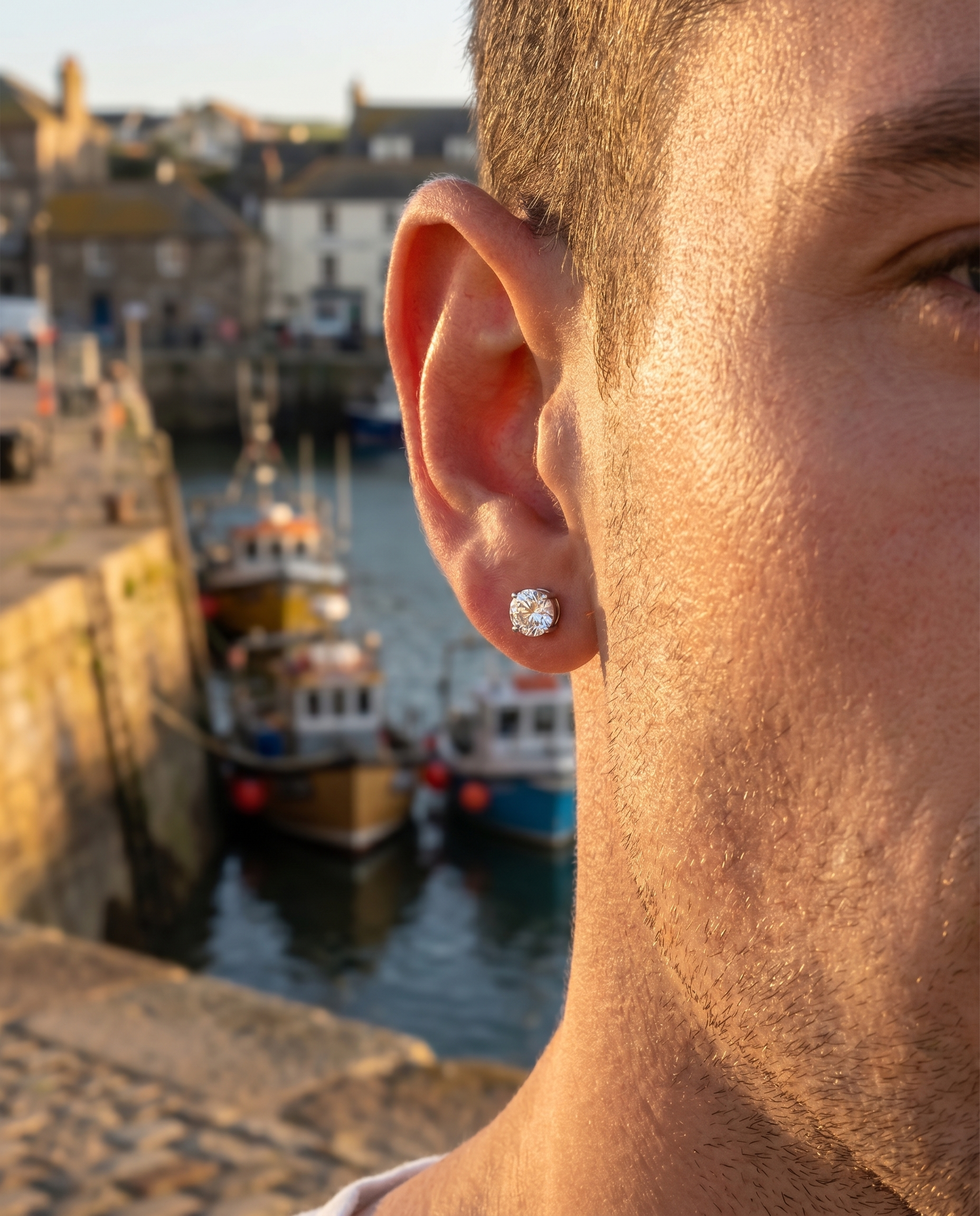 5mm Zircon Claw-Set Stud Earrings | Silver