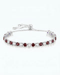 Crimson Ice Tennis Bracelet | January