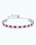 Ruby Ice Tennis Bracelet | July