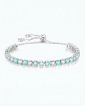 Aqua Ice Tennis Bracelet | March