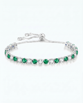 Emerald Ice Tennis Bracelet | May