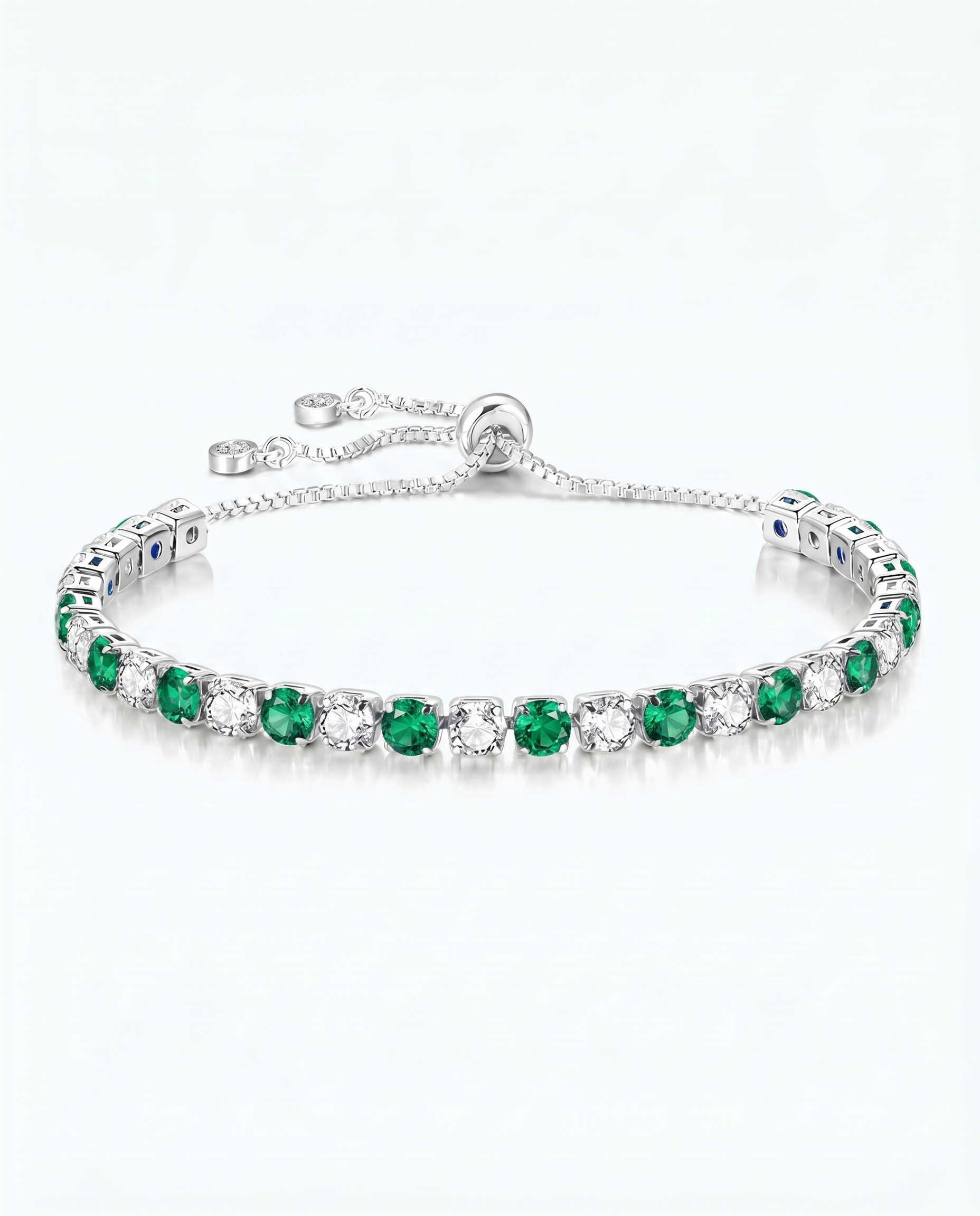Emerald Ice Tennis Bracelet | May
