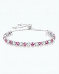 Rose Ice Tennis Bracelet | October